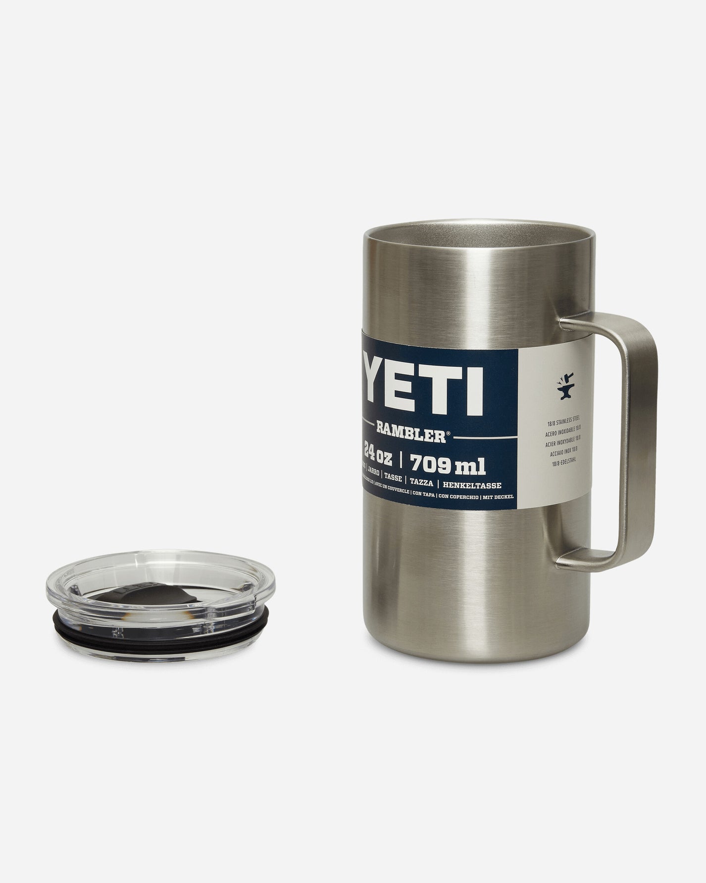 YETI Rambler 24 Oz Mug Stainless Steel Equipment Bottles and Bowls 70000000899 SS