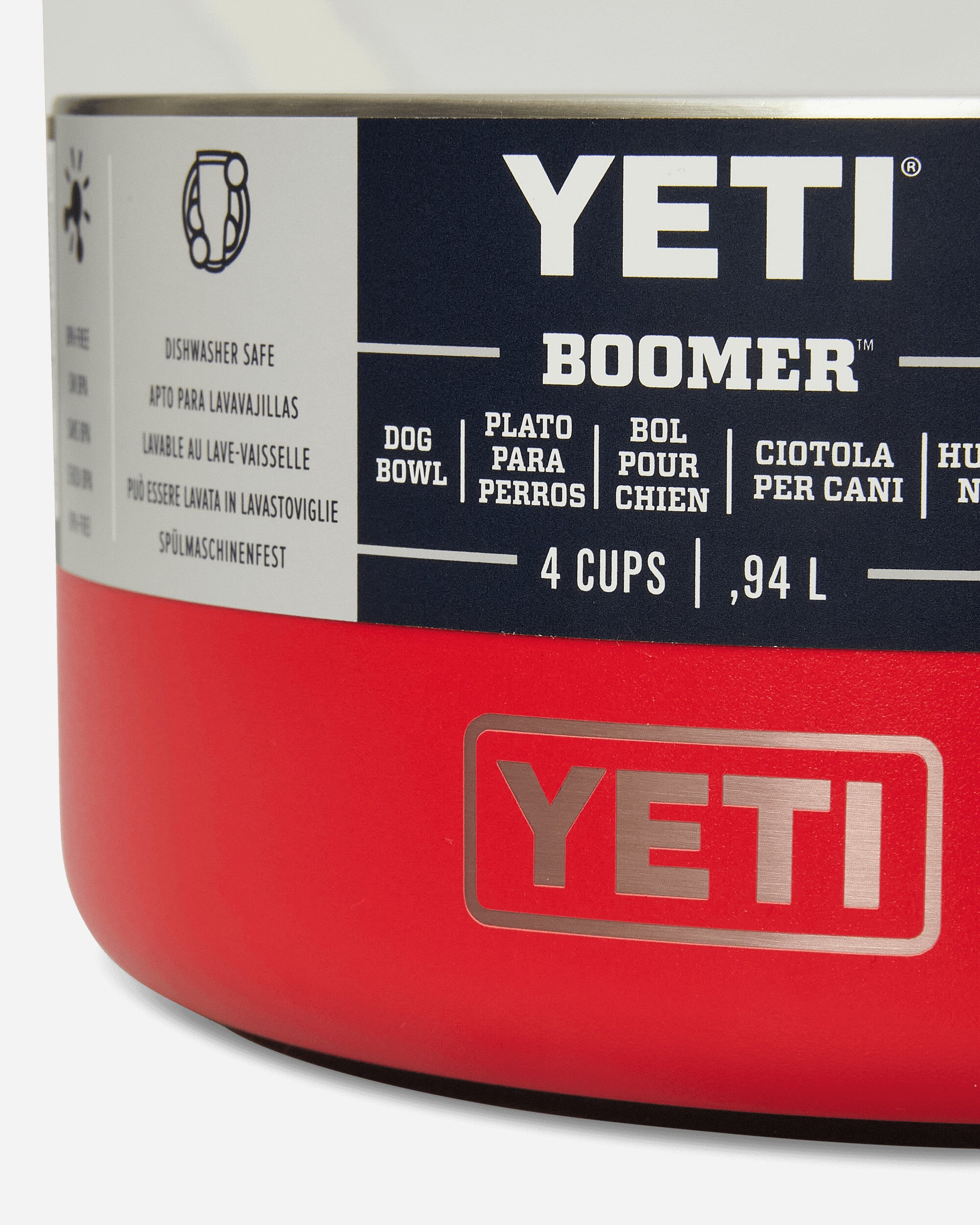 YETI Boomer 4 Dog Bowl Rescue Red Equipment Pets 70000003785 RED