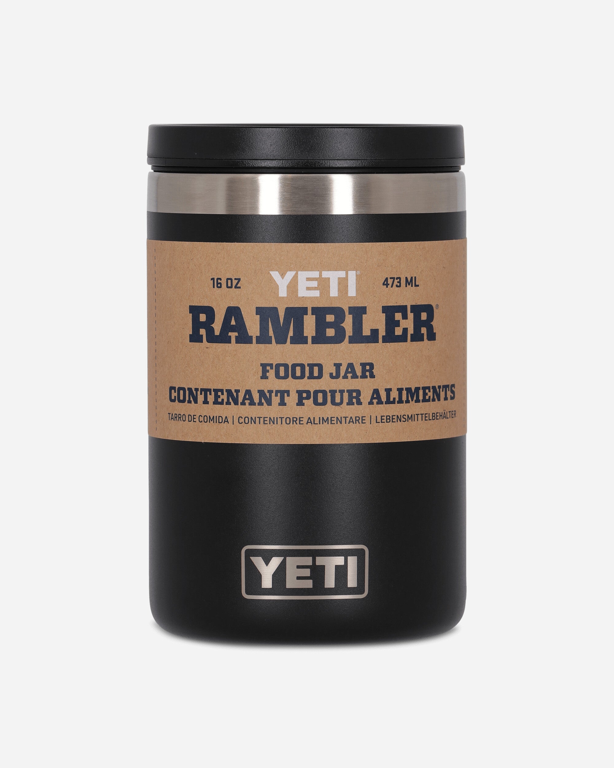 YETI Rambler Food Jar 16 Oz Black Tableware Table Accessories 70000003754 BLACK