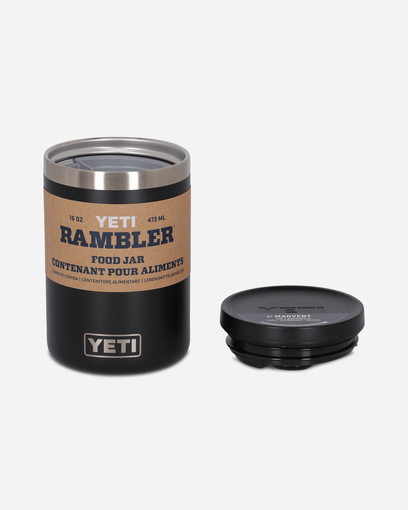 YETI Rambler Food Jar 16 Oz Black Tableware Table Accessories 70000003754 BLACK