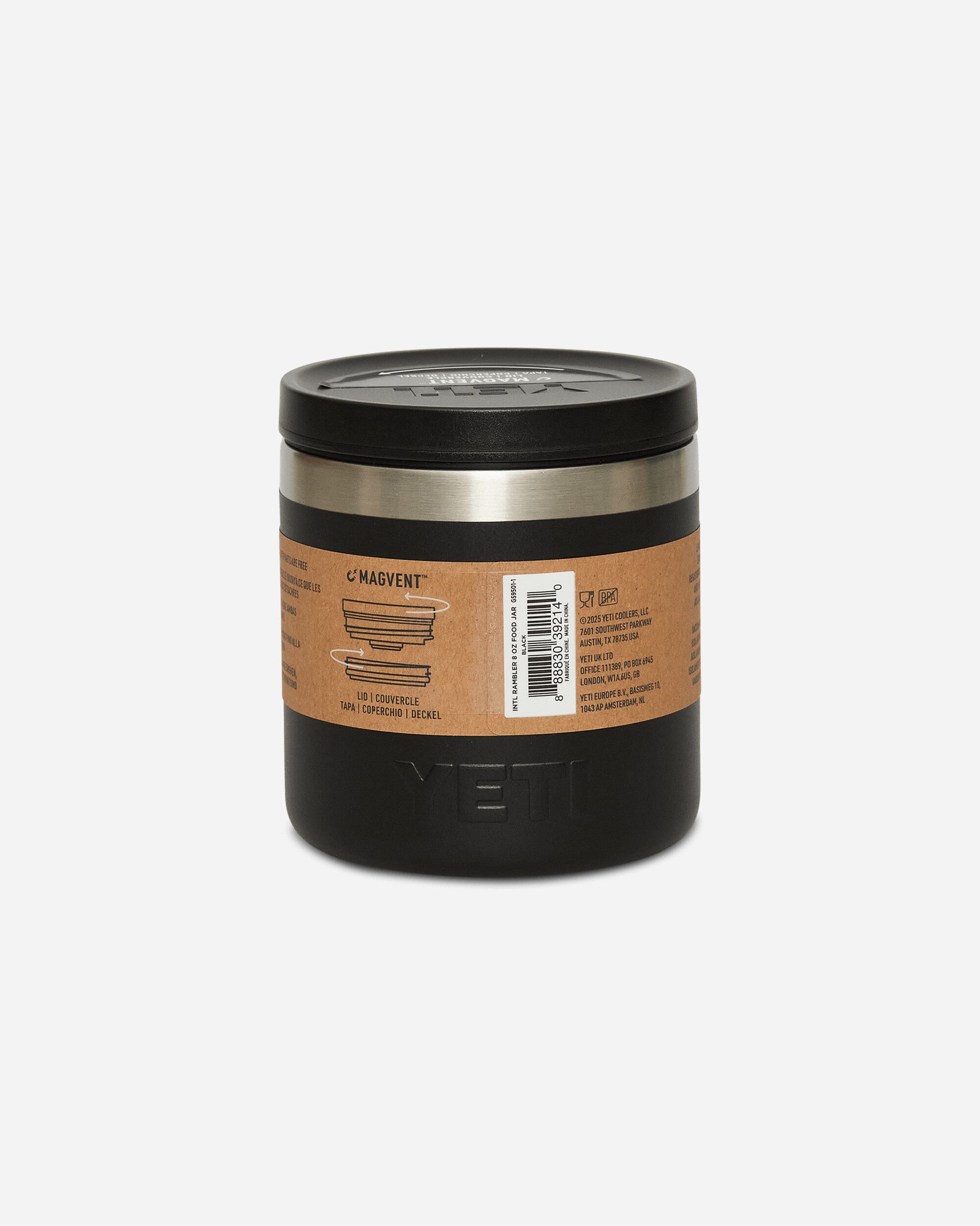 YETI Rambler Food Jar 8 Oz Black Tableware Table Accessories 70000003743 BLACK