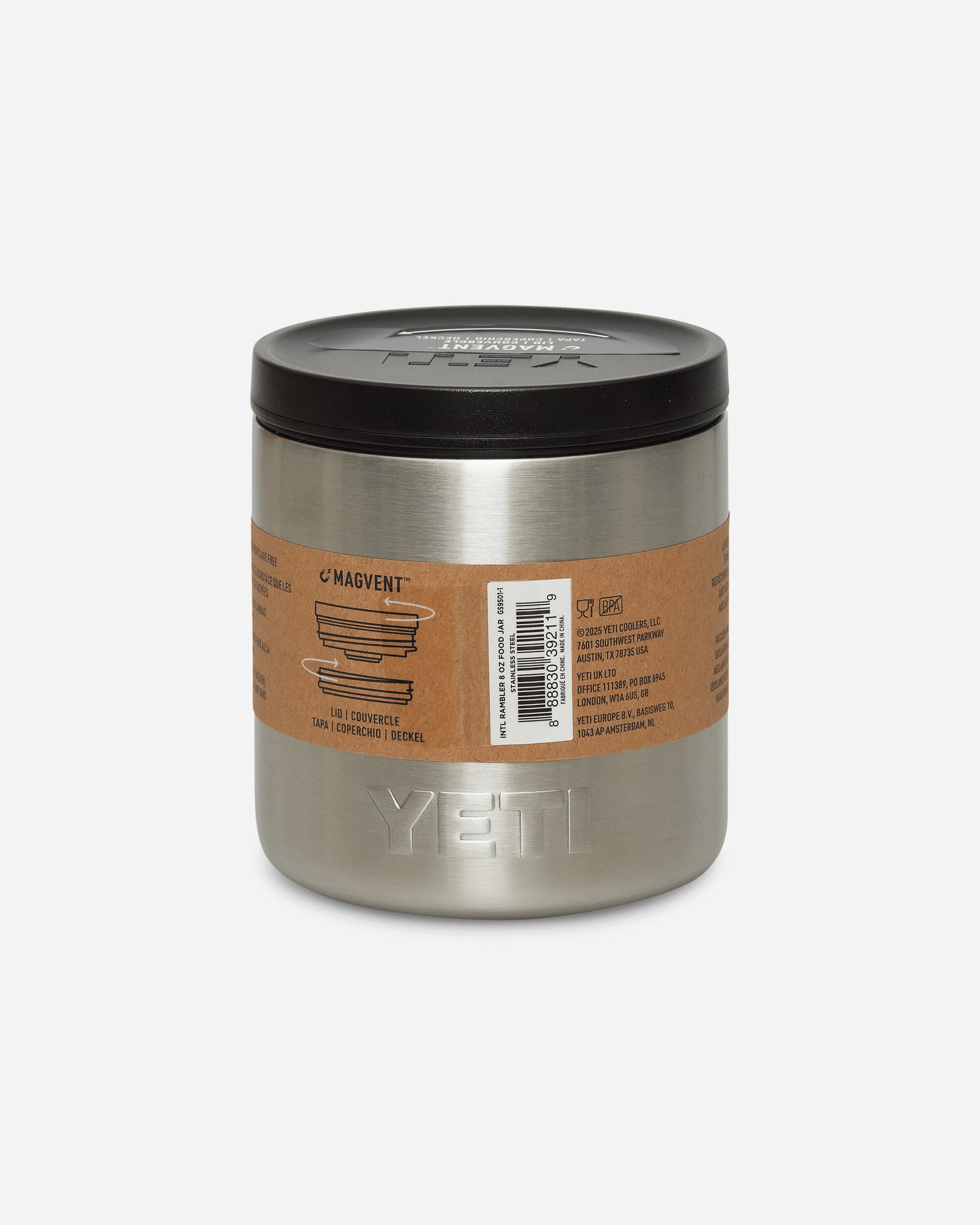 YETI Rambler Food Jar 8 Oz Stainless Steel Tableware Table Accessories 70000003740 STEEL