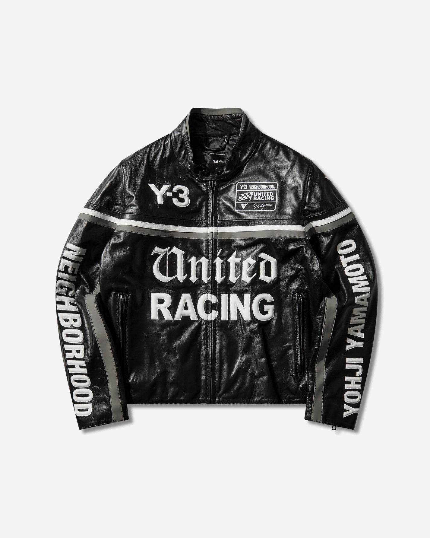 adidas Y 3 Nbhd Dainese Racer Jacket Black Coats and Jackets Leather Jackets KR1364