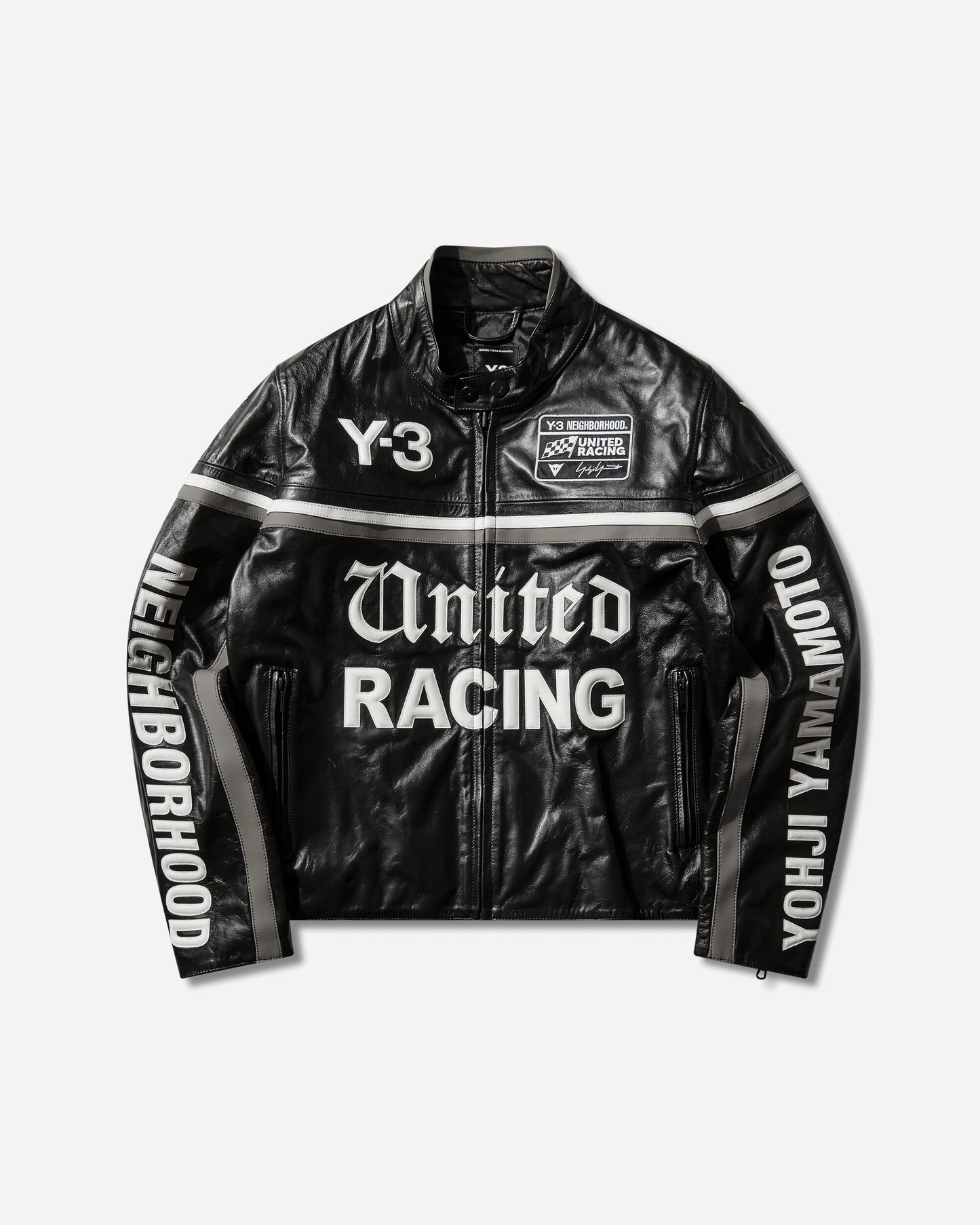 adidas Y 3 Nbhd Dainese Racer Jacket Black Coats and Jackets Leather Jackets KR1364