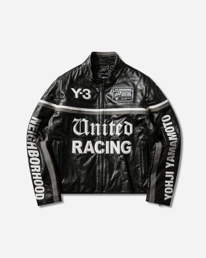 adidas Y 3 Nbhd Dainese Racer Jacket Black Coats and Jackets Leather Jackets KR1364