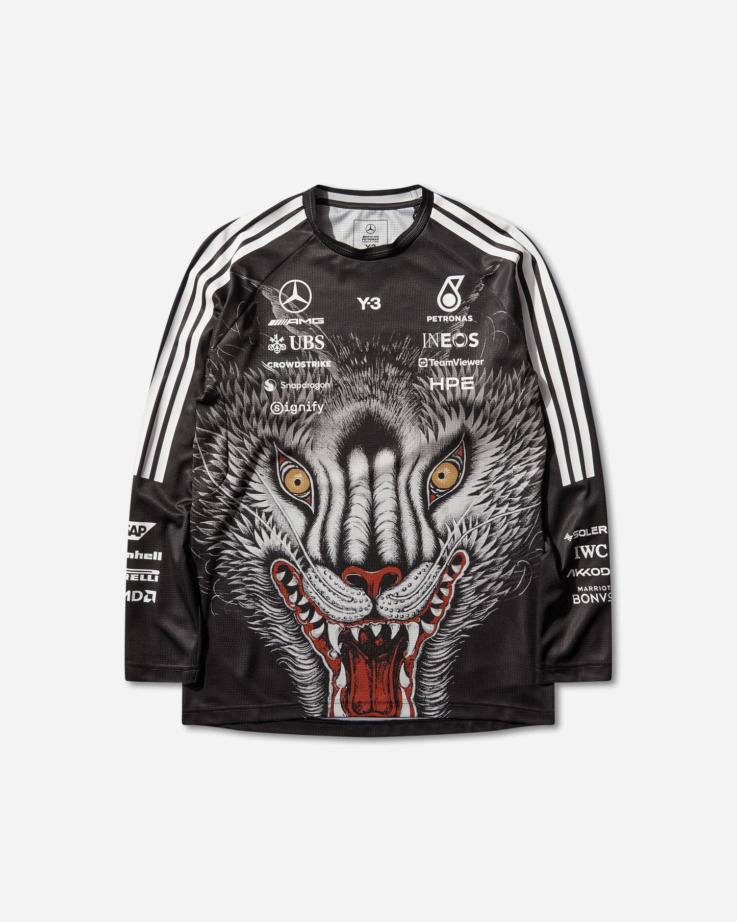 adidas F1 Drvr Ls Jrs Black Knitwears Sweaters KQ9852