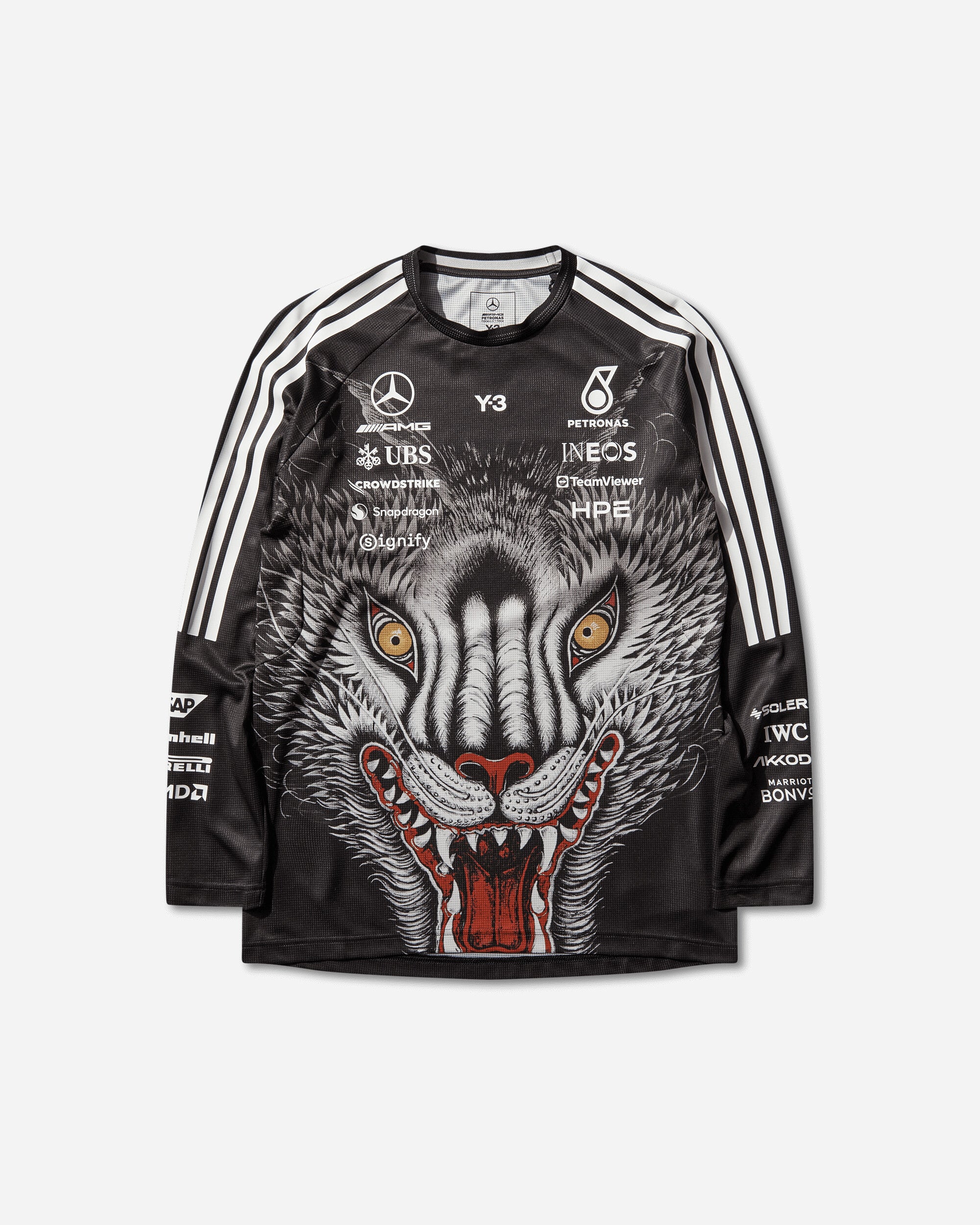 adidas F1 Drvr Ls Jrs Black Knitwears Sweaters KQ9852