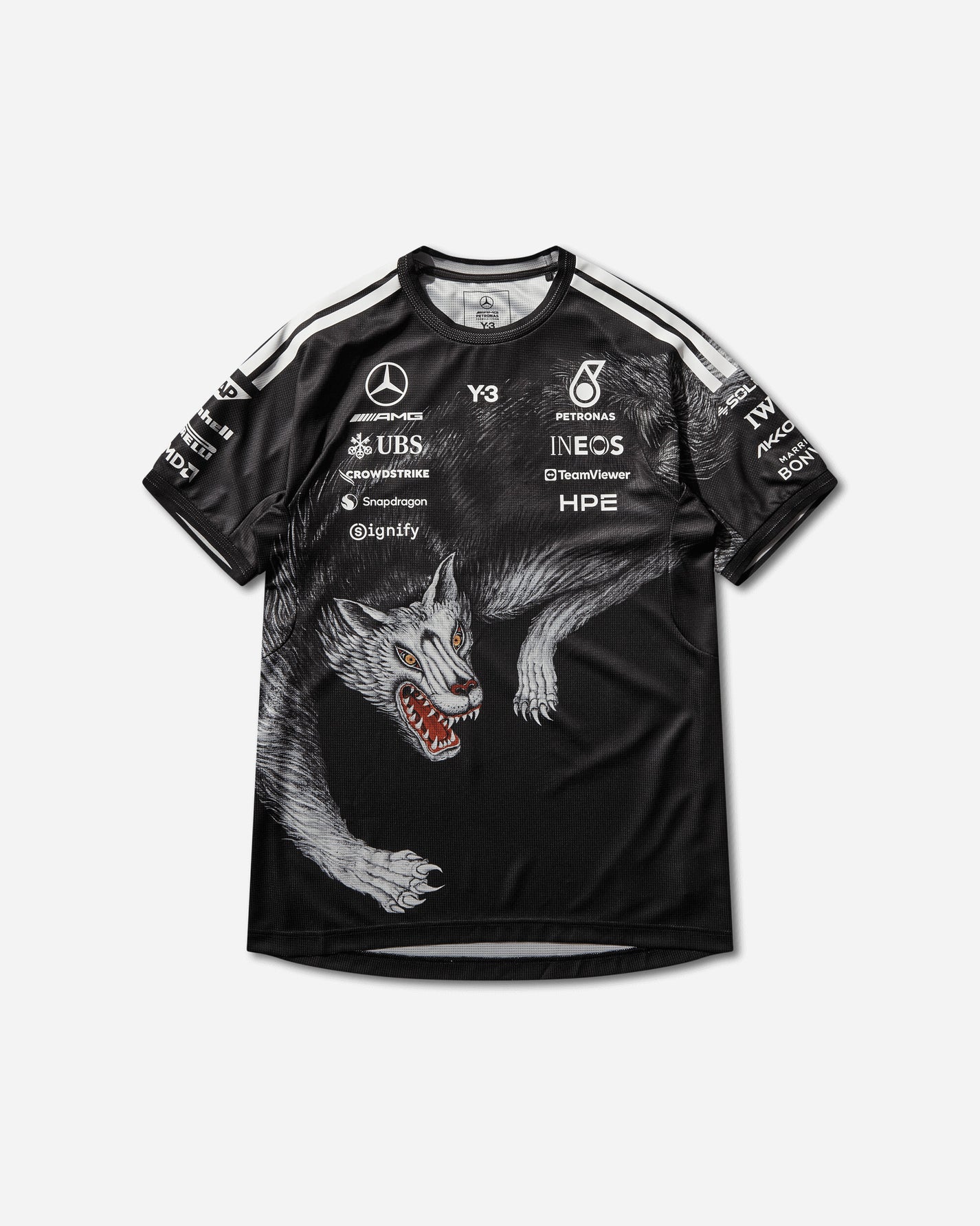 adidas F1 Drvr Ss Jrs Black Knitwears Sweaters KQ9844