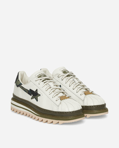 adidas Clot X Bape Superstar By Ec Off White Sneakers Low KJ1473