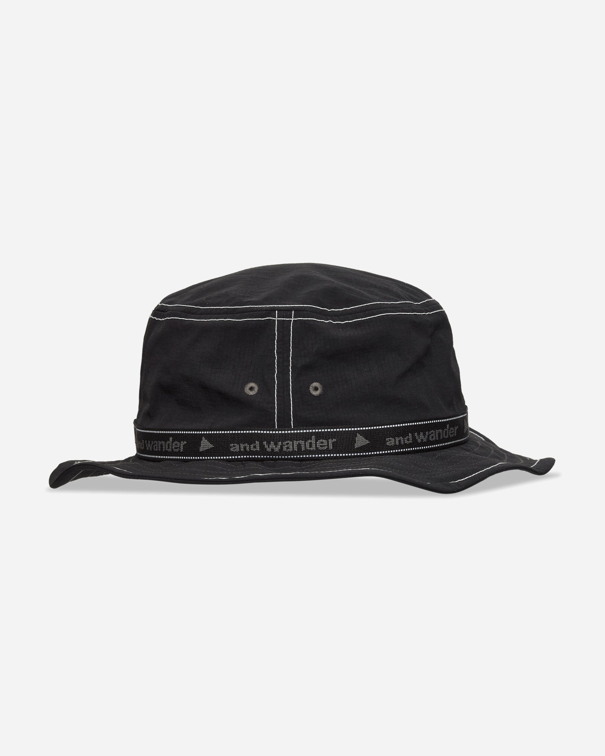 and wander 156  Jq Tape Hat Black  Hats Bucket 5745976242 010