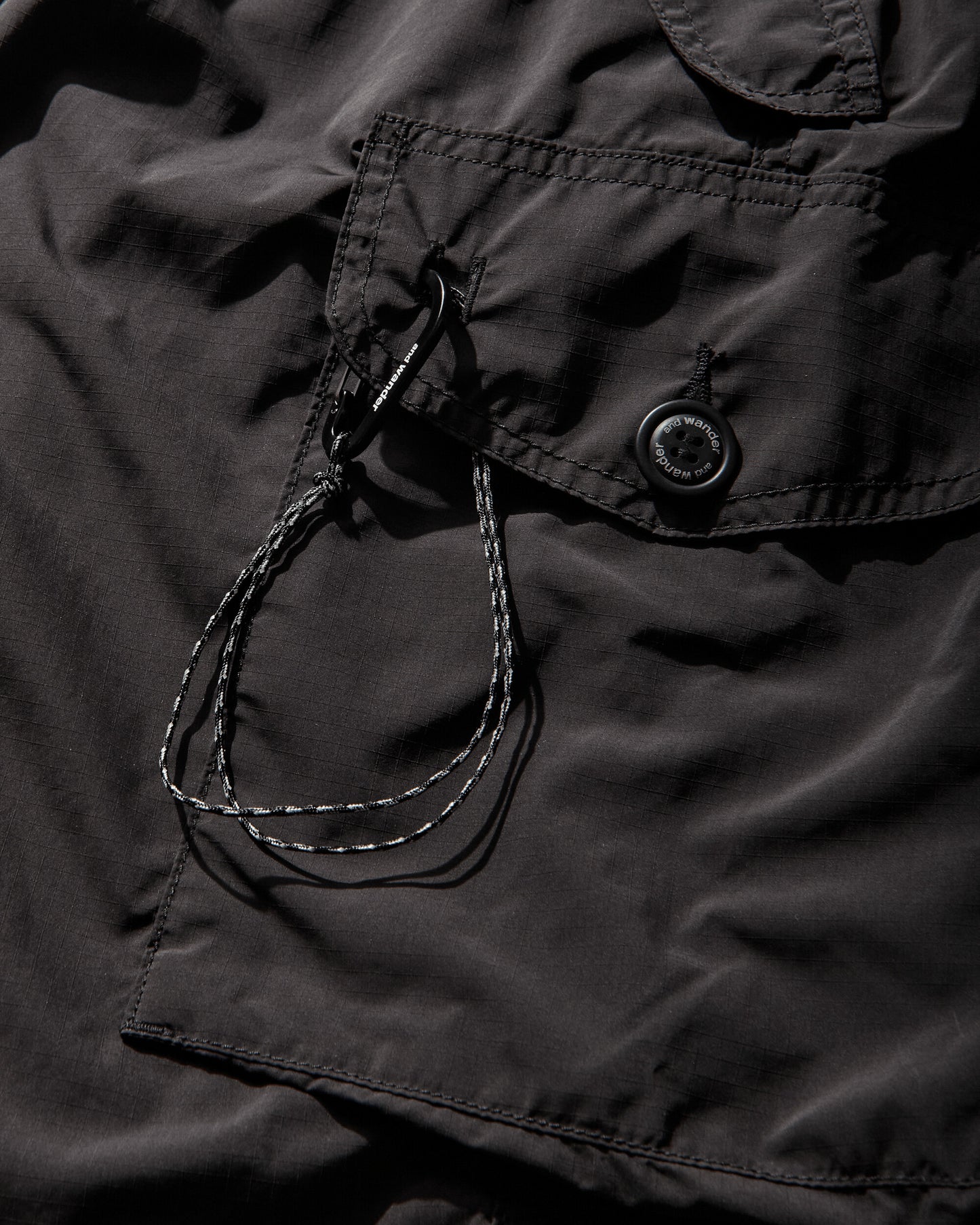 and wander 091  Oversized Cargo Pants Black  Pants Cargo 5746982088 010