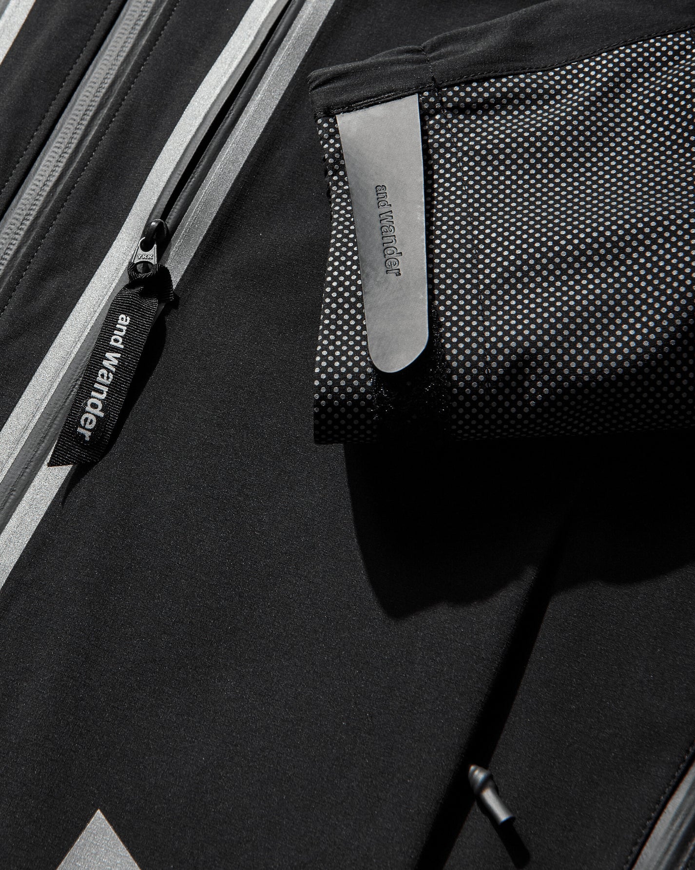 and wander 001  Pertex Shield Rain Jacket Black  Coats and Jackets Jackets 5746911315 010