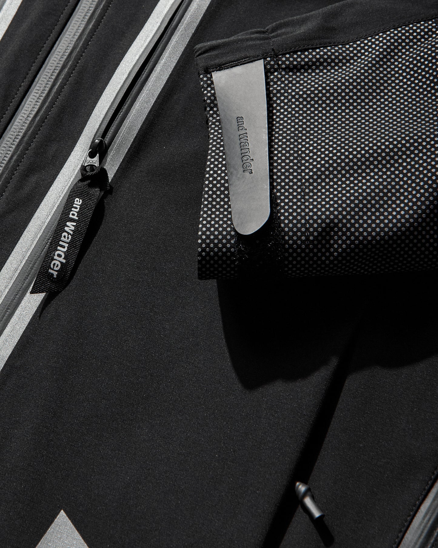 and wander 001  Pertex Shield Rain Jacket Black  Coats and Jackets Jackets 5746911315 010