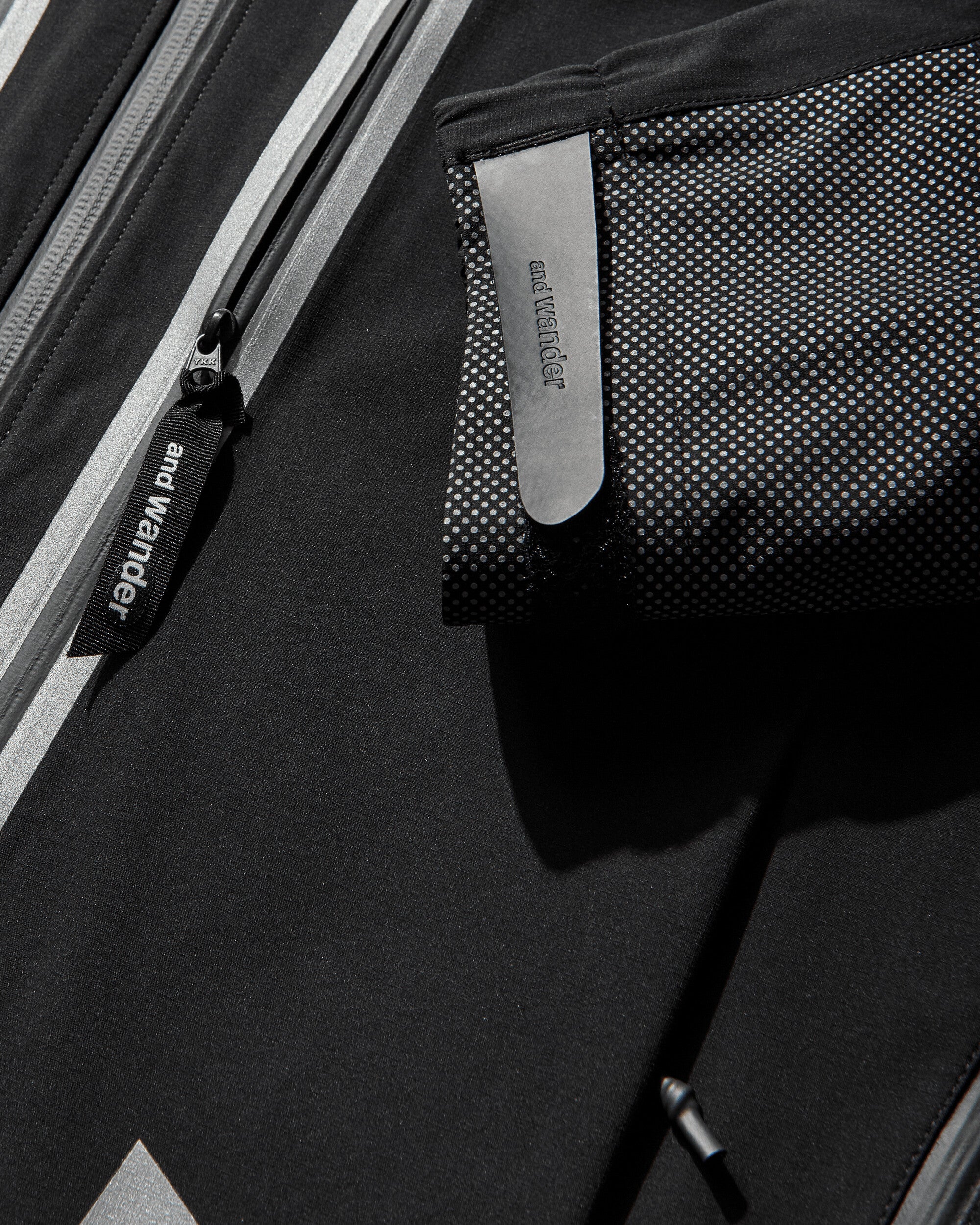 and wander 001  Pertex Shield Rain Jacket Black  Coats and Jackets Jackets 5746911315 010