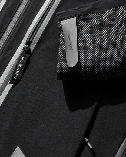 and wander 001  Pertex Shield Rain Jacket Black  Coats and Jackets Jackets 5746911315 010