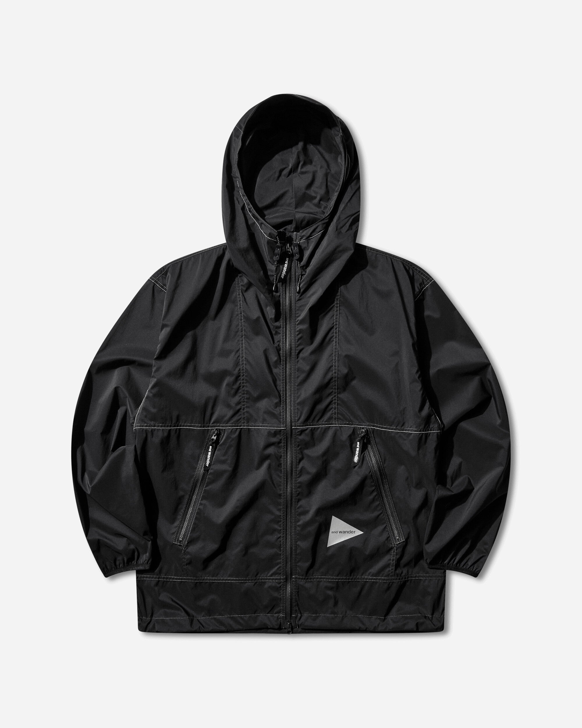 and wander 016  Pertex Wind Jacket Black  Coats and Jackets Jackets 5746921016 010