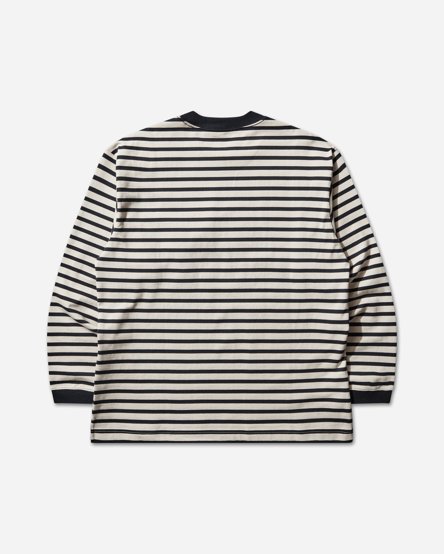 and wander 075  Stripe Pocket Ls T Navy T-Shirts Longsleeve 5746184077 120