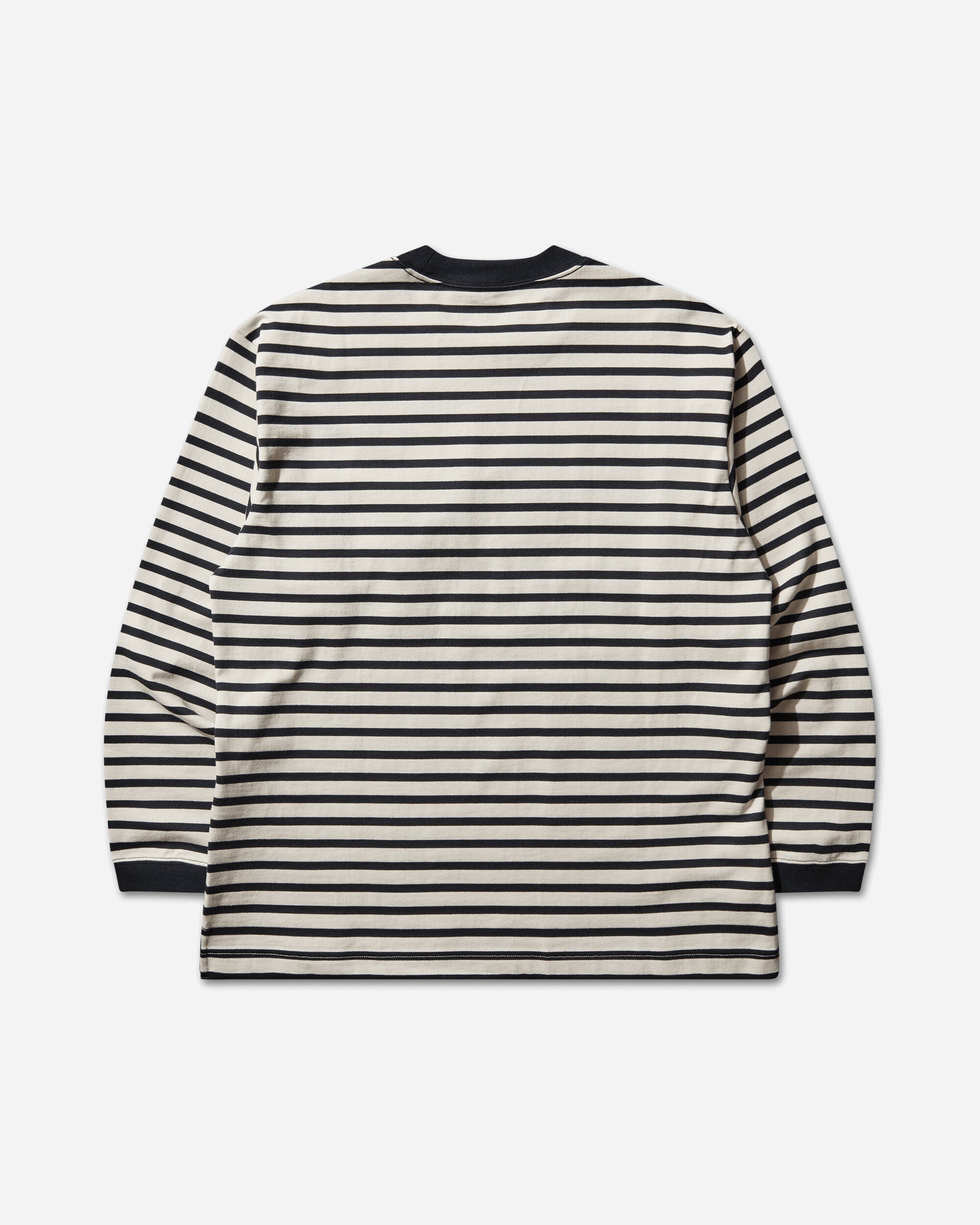 and wander 075  Stripe Pocket Ls T Navy T-Shirts Longsleeve 5746184077 120
