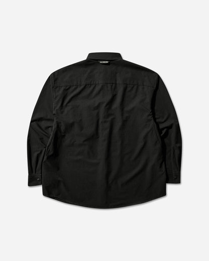 and wander 024  Dry Breathable Ls Shirt Black  Shirts Overshirt 5746143024 010