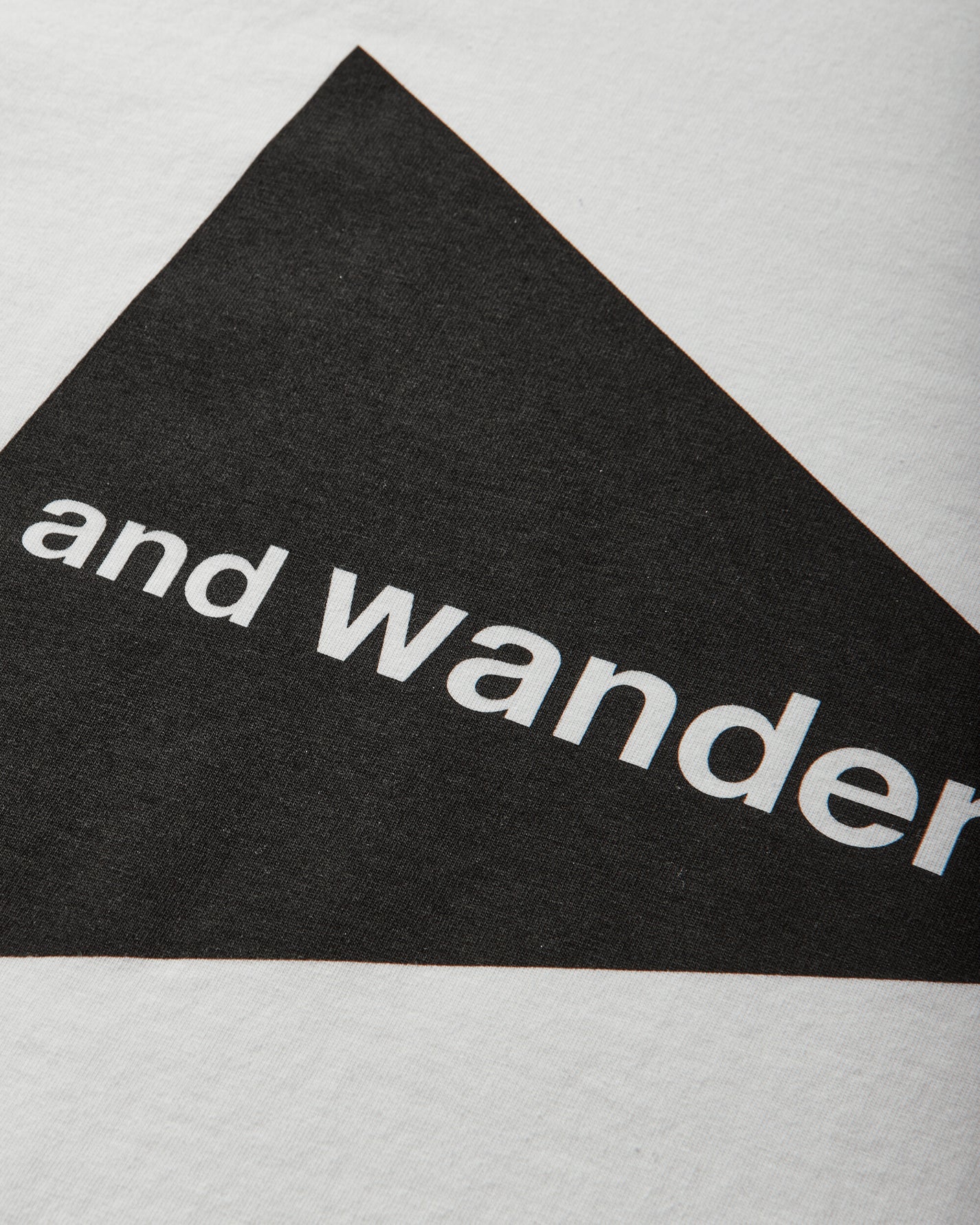 and wander 081  And Wander Big Logo Ss T White T-Shirts Shortsleeve 5746984076 030