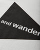 and wander 081  And Wander Big Logo Ss T White T-Shirts Shortsleeve 5746984076 030