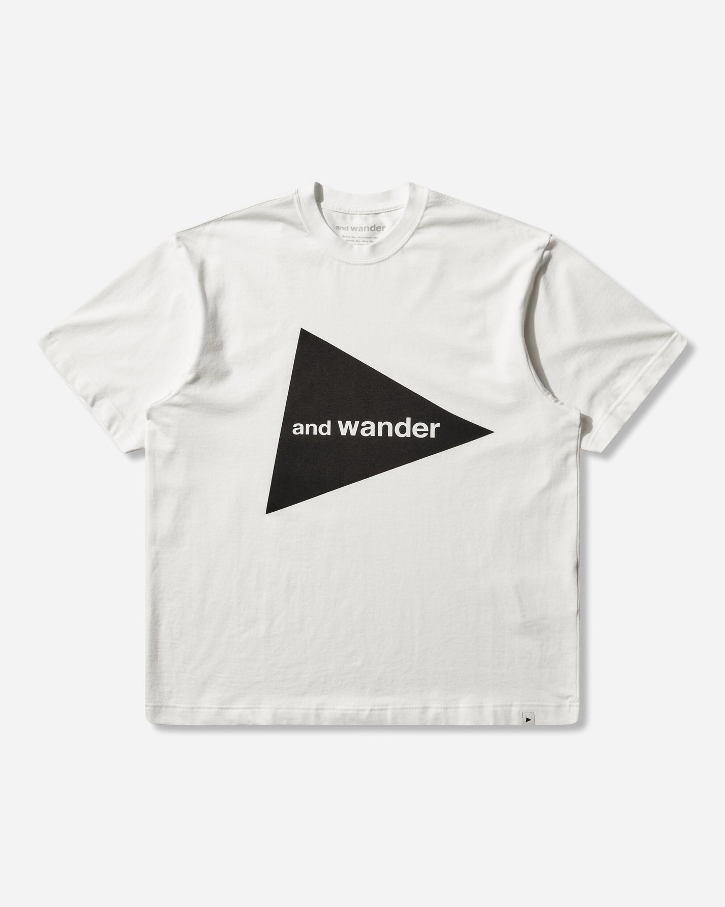 and wander 081  And Wander Big Logo Ss T White T-Shirts Shortsleeve 5746984076 030