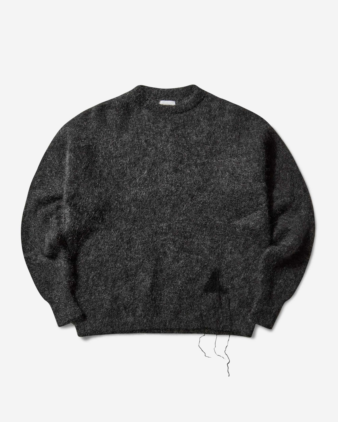 ROA Dropstitch Mohair Knit Crewneck Anthracite Knitwears Sweaters RBMW0522YA76 ANT0001