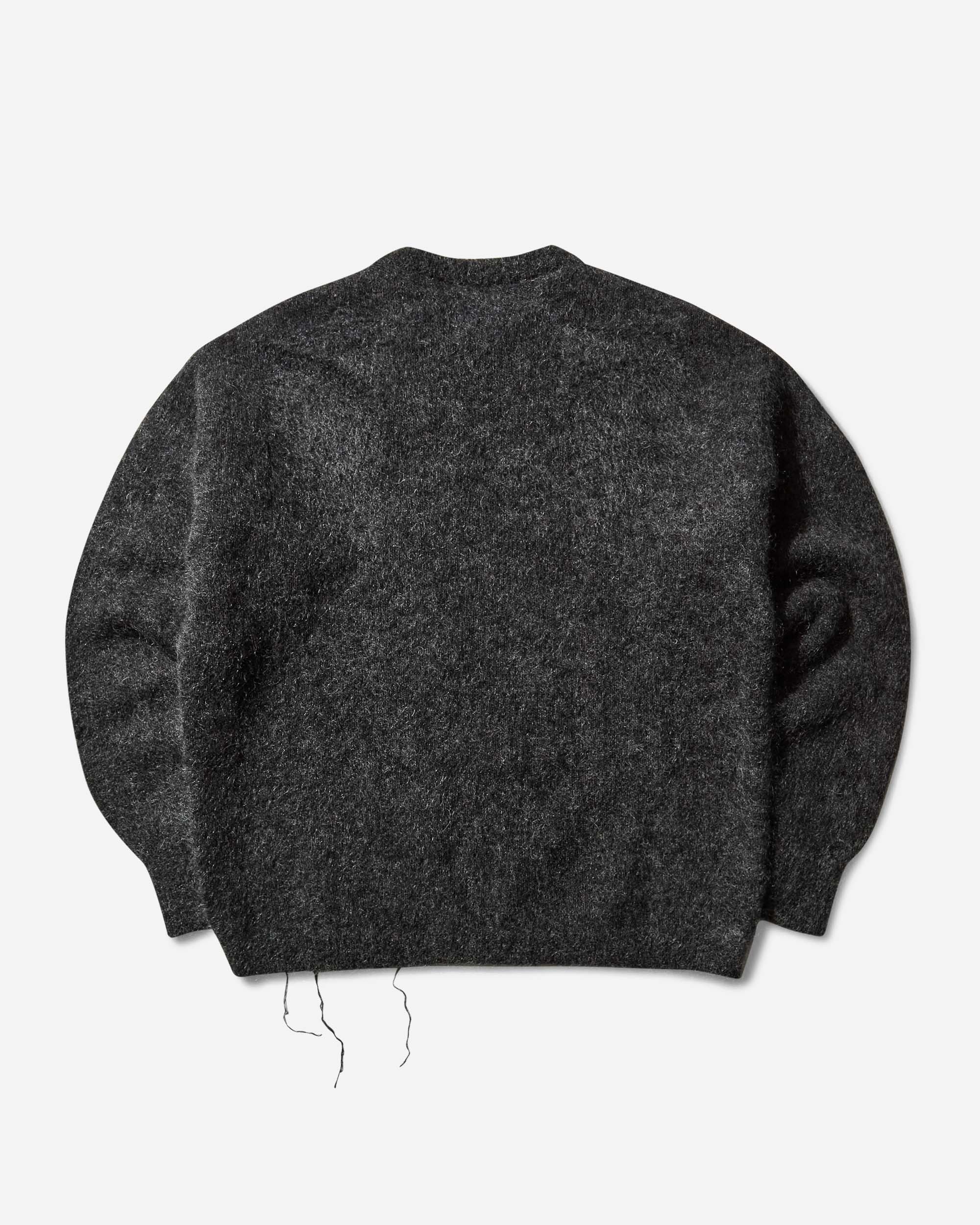ROA Dropstitch Mohair Knit Crewneck Anthracite Knitwears Sweaters RBMW0522YA76 ANT0001