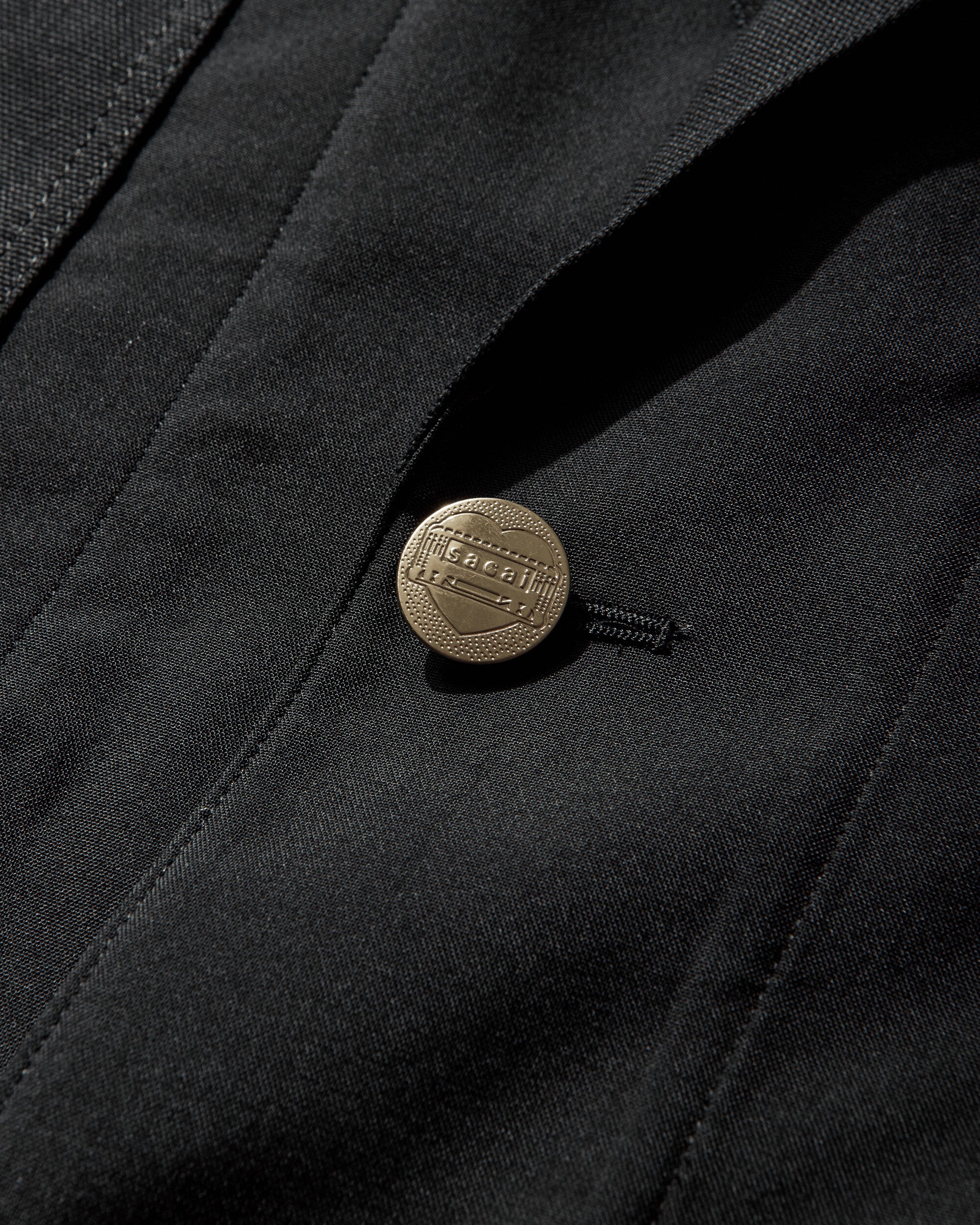 sacai Carhartt Wip Suiting X Duck Jacket Black Coats and Jackets Blazers 26-03989M 001