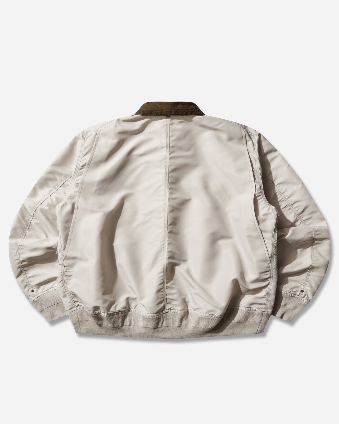 sacai Carhartt Wip Nylon Twill X Duck Blouson Ivory Coats and Jackets Bomber Jackets 26-03990M 001