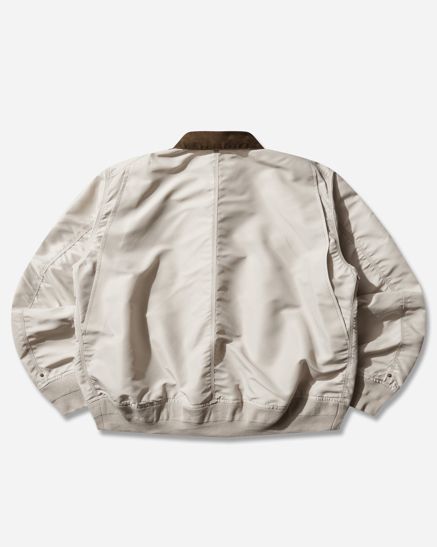 sacai Carhartt Wip Nylon Twill X Duck Blouson Ivory Coats and Jackets Bomber Jackets 26-03990M 001