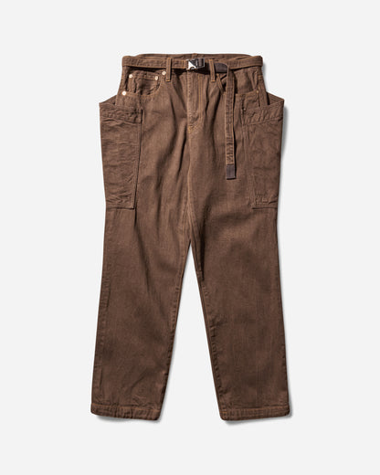 sacai Denim Pants Brown Pants Denim 25-03756M 601