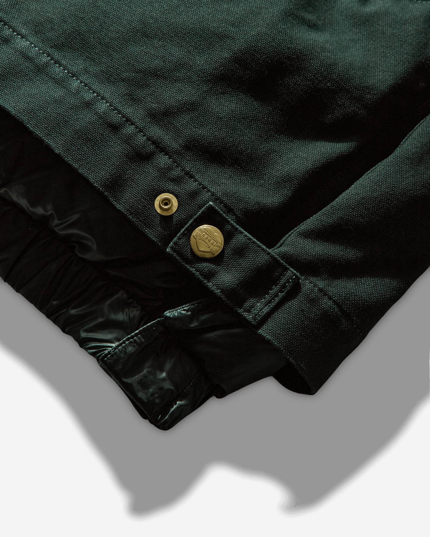 sacai Carhartt Wip Washed Duck Puffer Jacket Green Coats and Jackets Down Jackets 25-03858M 551