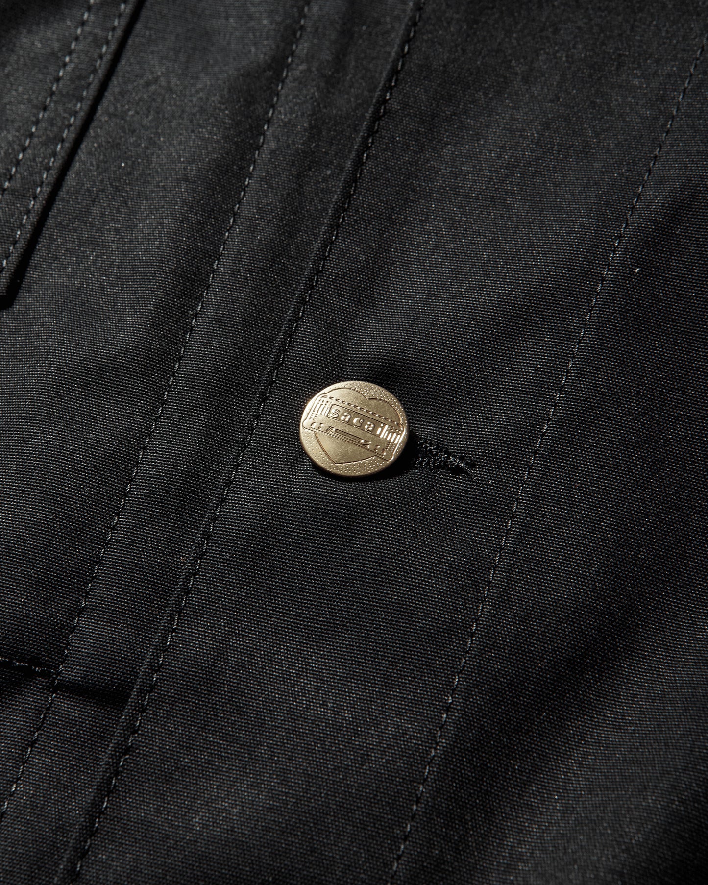 sacai Carhartt Wip Duck Shirt Black Shirts Longsleeve Shirt 26-03991M 001