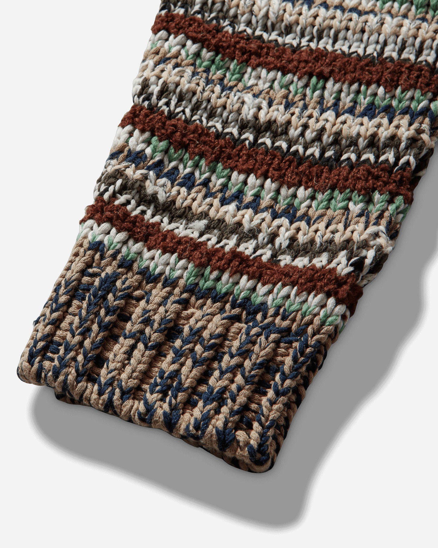 sacai Mix Knit Pullover Beige Multi Knitwears Sweaters 26-03945M 664