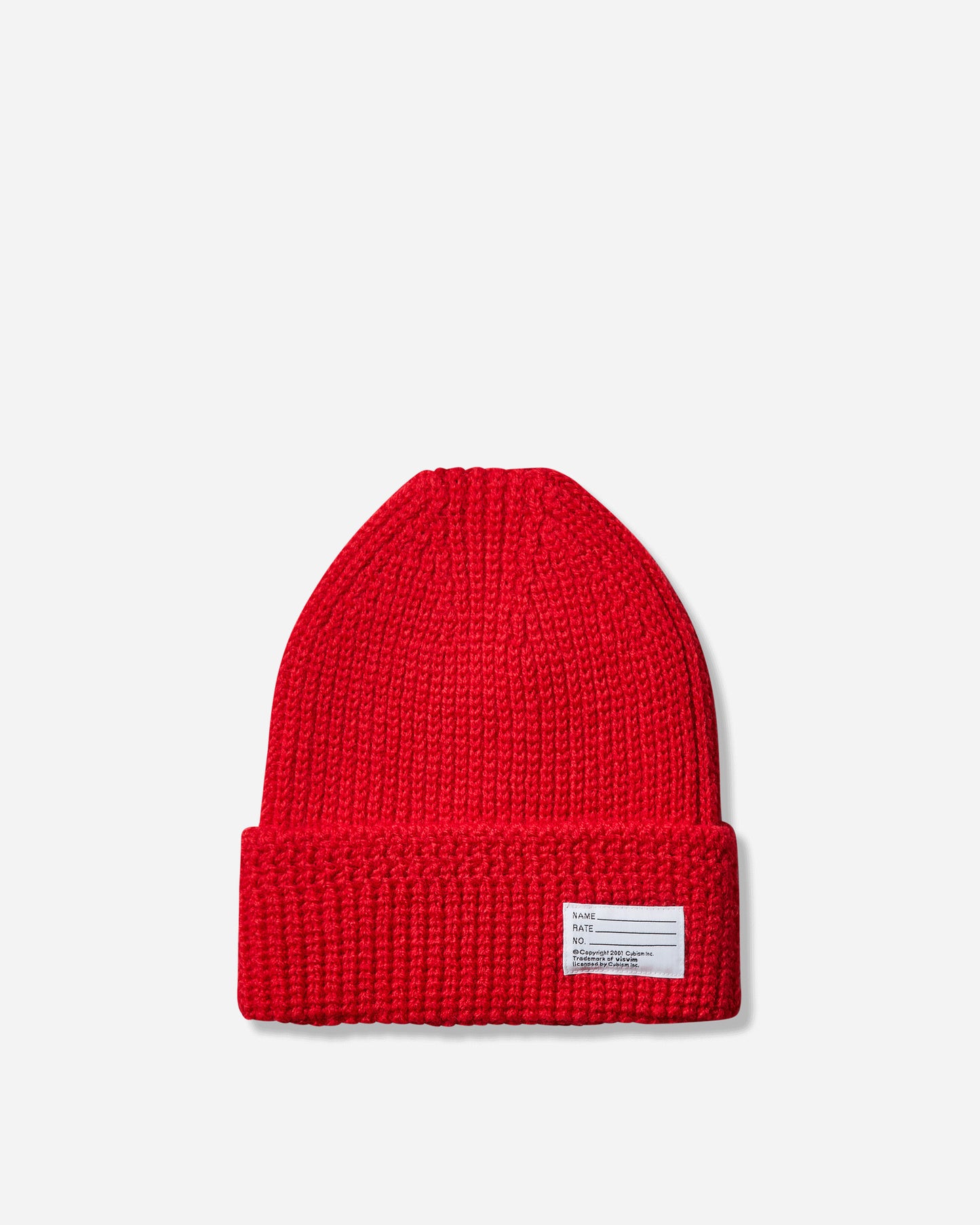 visvim Knit Beanie (Wool) Red Hats Beanies 0125203003010 2