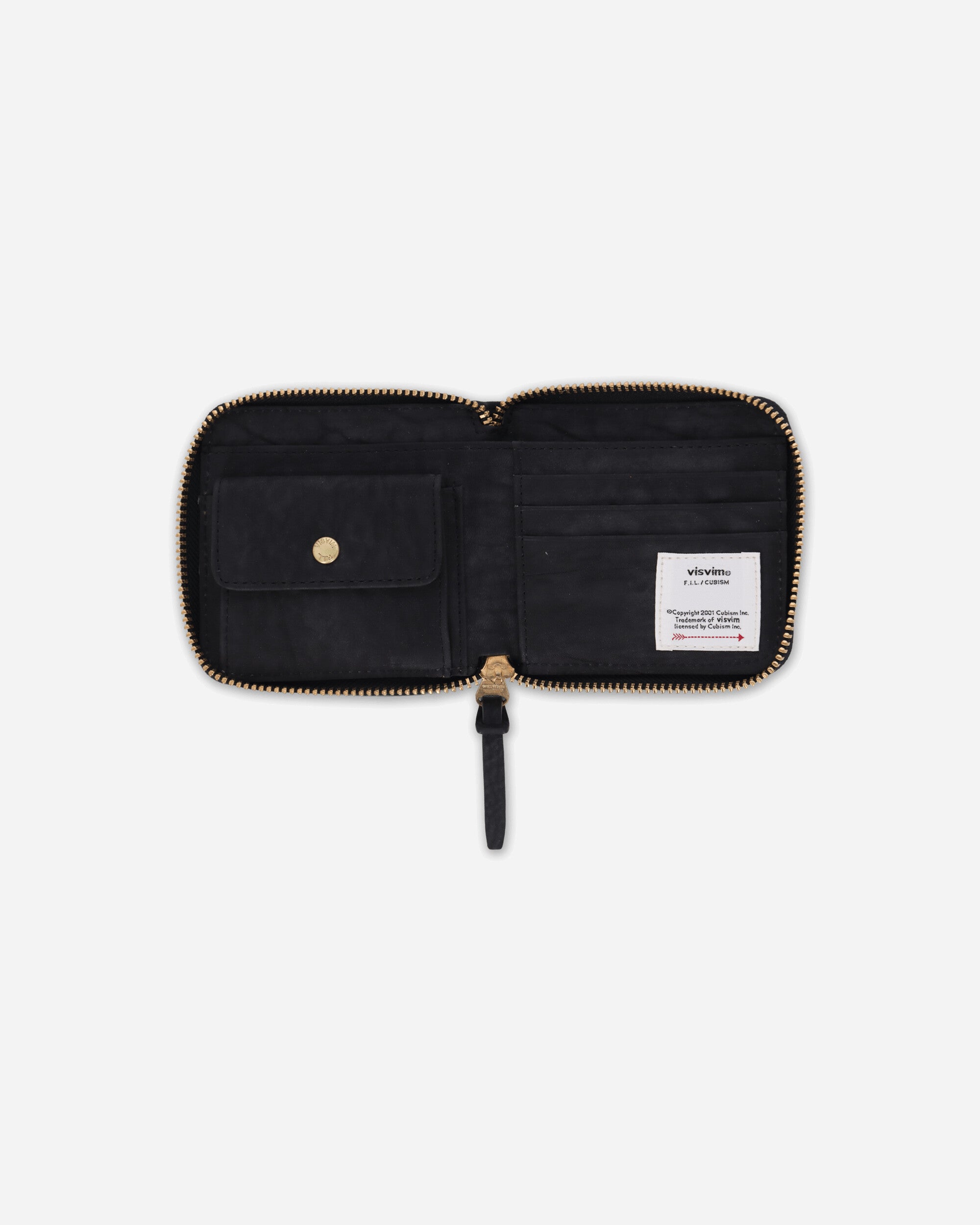 visvim Leather Bi-Fold Wallet Black Wallets and Cardholders Wallets 0126103003023  1