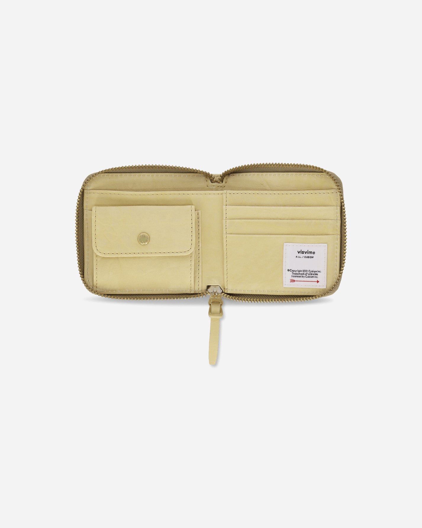 visvim Leather Bi-Fold Wallet Beige Wallets and Cardholders Zip Wallets 0125203003028 2