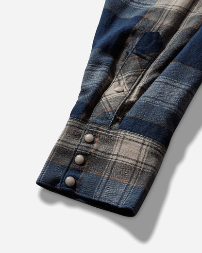 visvim Four Corners Check L/S Blue Shirts Longsleeve Shirt 0125205011017 1