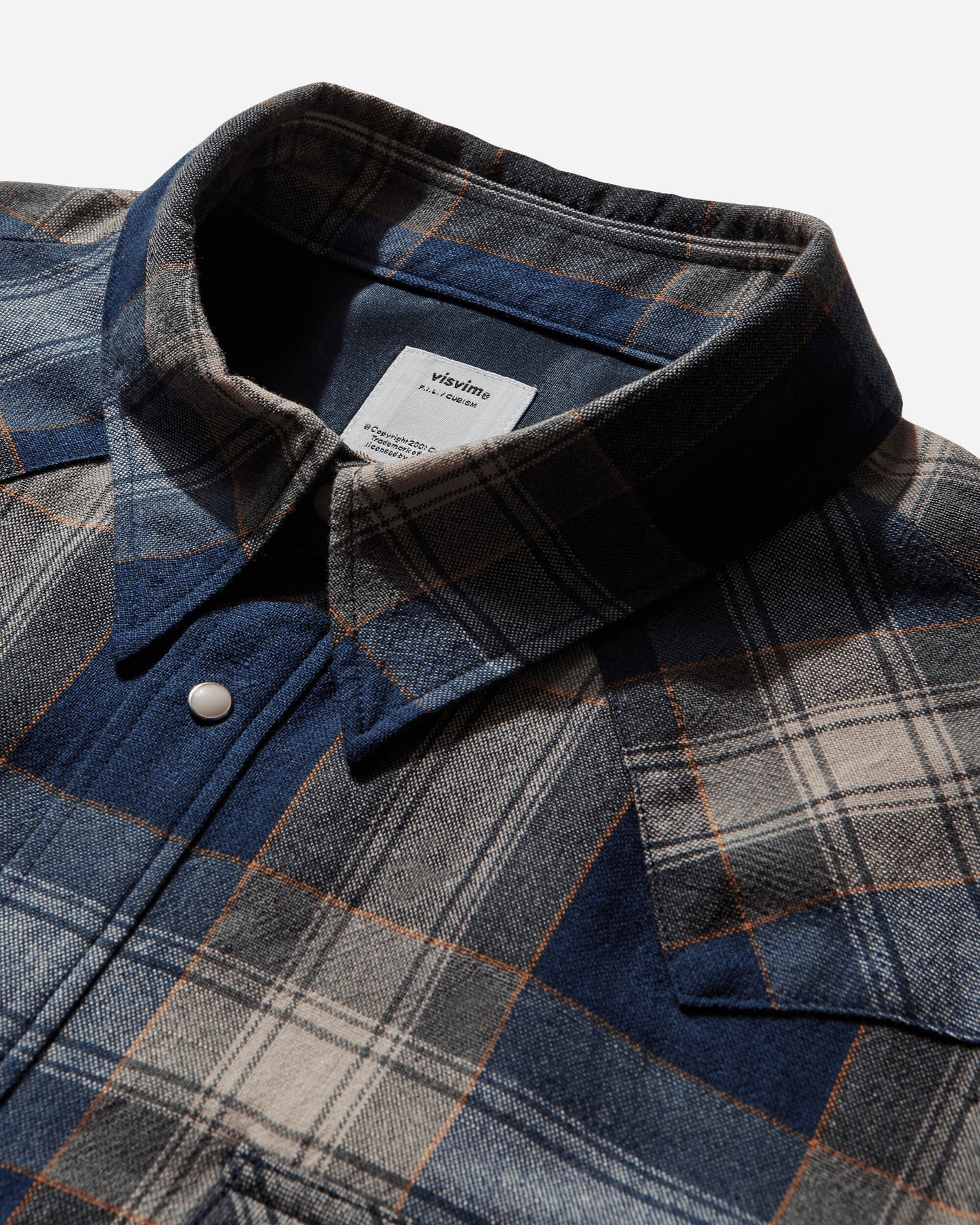 visvim Four Corners Check L/S Blue Shirts Longsleeve Shirt 0125205011017 1