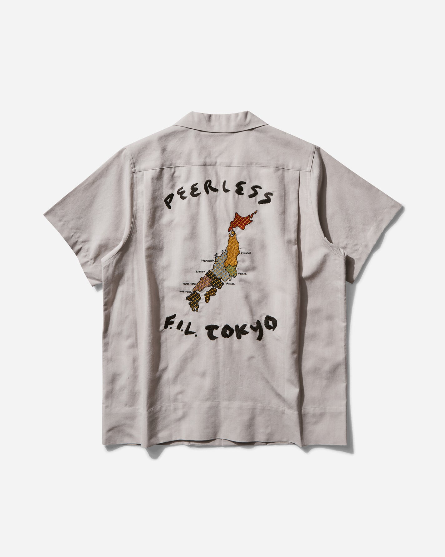 visvim Sanko Souvenir Ivory Shirts Shortsleeve Shirt 0121105011016 IVORY