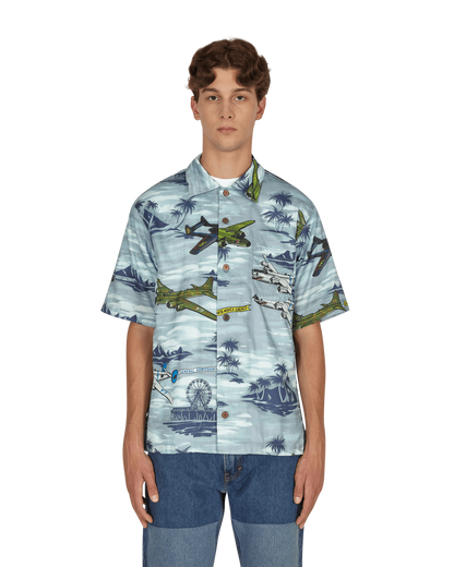 General Admission Santa Monica Airlines Bomber Plane Multi Shirts Shortsleeve SMA07 MULTI