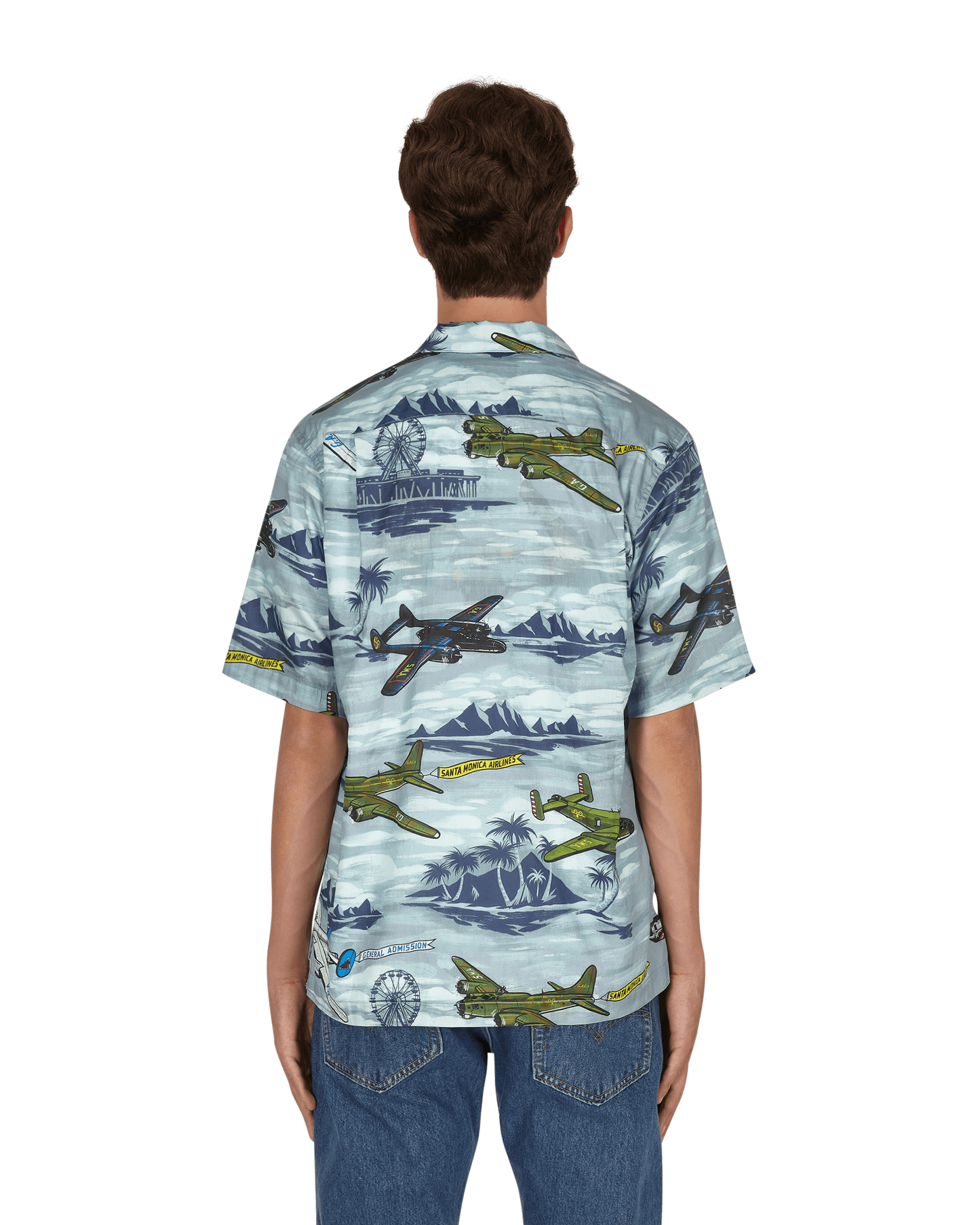 General Admission Santa Monica Airlines Bomber Plane Multi Shirts Shortsleeve SMA07 MULTI